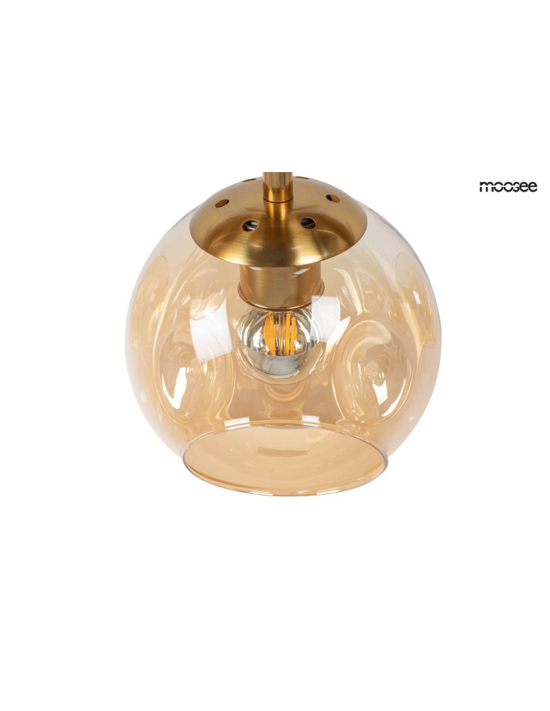 Pendant lamps - Moosee MOOSEE ROMEO GOLD gold / amber pendant lamp (MSE010100171) - product kolory-swiatla.pl 5