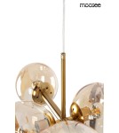 Pendant lamps - Moosee MOOSEE ROMEO GOLD gold / amber pendant lamp (MSE010100171) - product 6