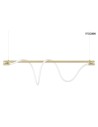 Moosee MOOSEE SERPIENTE 120 gold pendant lamp (MSE010100178)