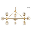 Pendant lamps - Moosee MOOSEE ASTRIFERO 10 gold / amber pendant lamp (MSE010100182) - product 1