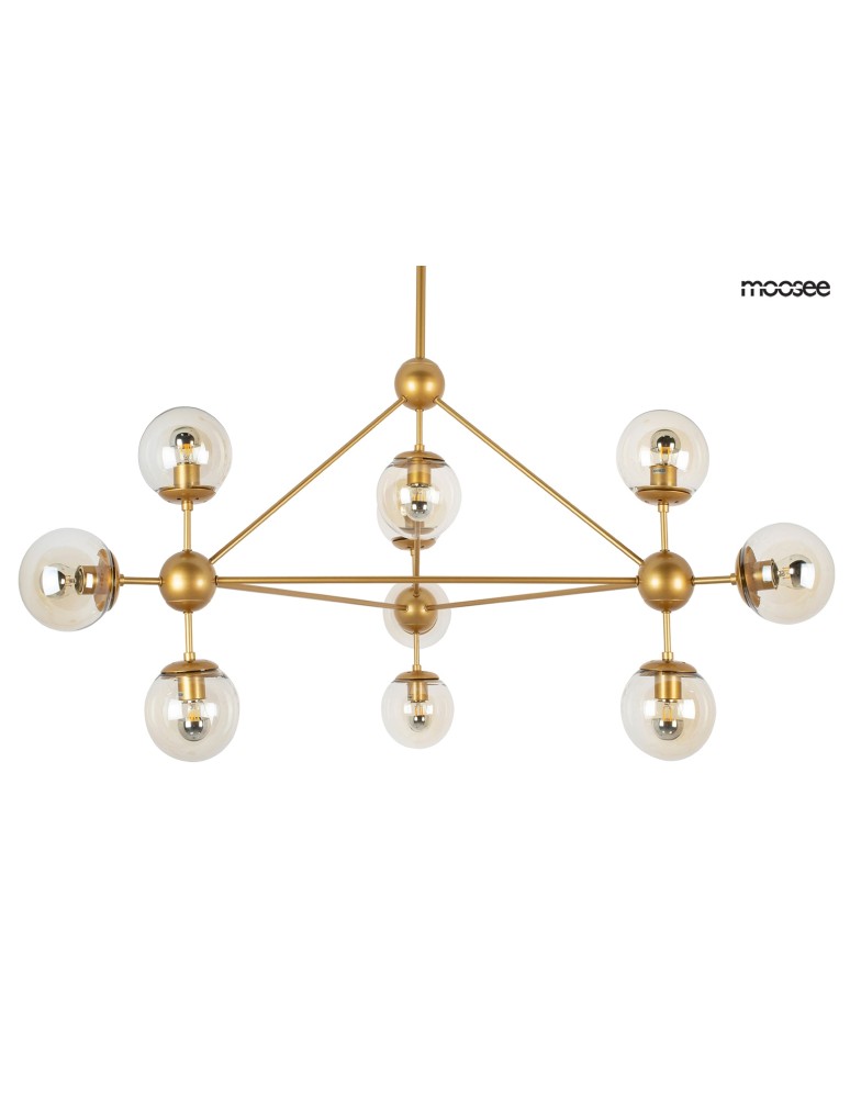 Pendant lamps - Moosee MOOSEE ASTRIFERO 10 gold / amber pendant lamp (MSE010100182) - product kolory-swiatla.pl 1