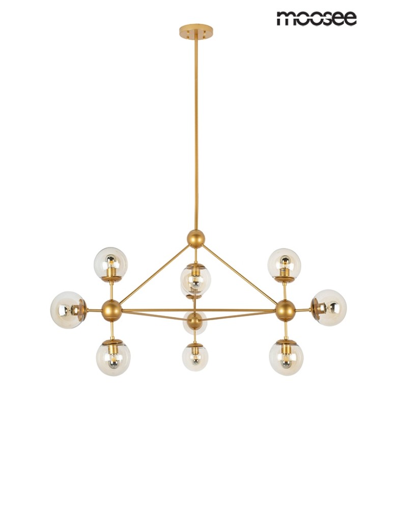 Pendant lamps - Moosee MOOSEE ASTRIFERO 10 gold / amber pendant lamp (MSE010100182) - product kolory-swiatla.pl 2