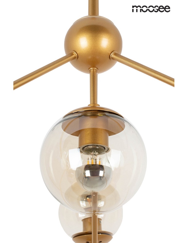 Pendant lamps - Moosee MOOSEE ASTRIFERO 10 gold / amber pendant lamp (MSE010100182) - product kolory-swiatla.pl 3