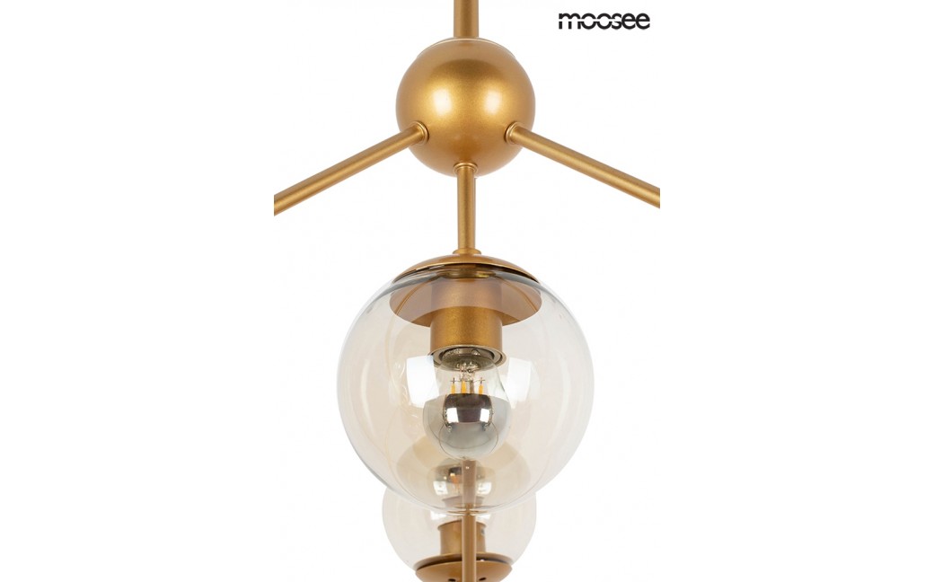 Moosee MOOSEE lampa wisząca ASTRIFERO 10 złota / bursztynowa (MSE010100182)