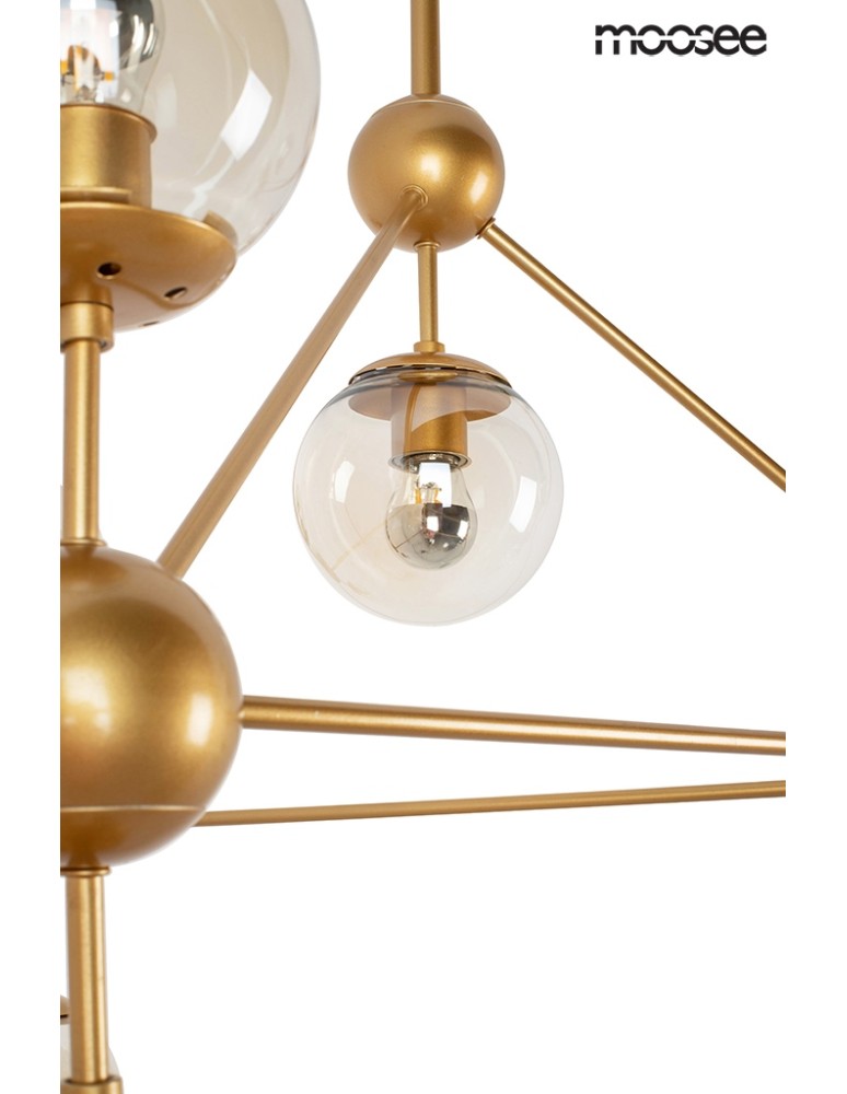 Pendant lamps - Moosee MOOSEE ASTRIFERO 10 gold / amber pendant lamp (MSE010100182) - product kolory-swiatla.pl 4