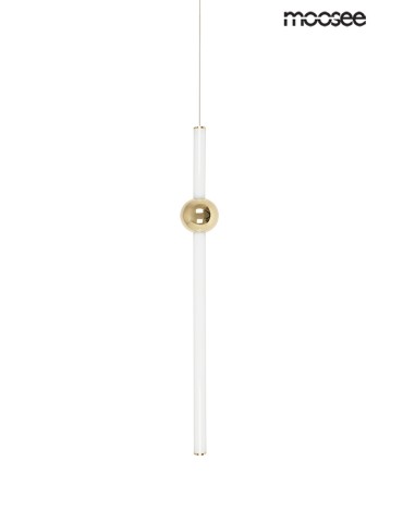 Moosee MOOSEE lampa wisząca LIBRA 60 IN  biała / złota (MSE010100220)