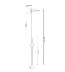 Pendant lamps - Moosee MOOSEE pendant lamp LIBRA 60 IN white / gold (MSE010100220) - product 12