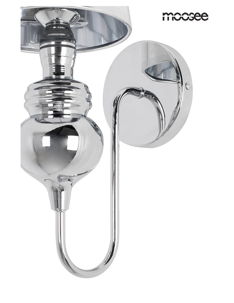 Wall lamps - MOOSEE QUEEN 15 silver wall lamp (MSE010100226) - product kolory-swiatla.pl 2