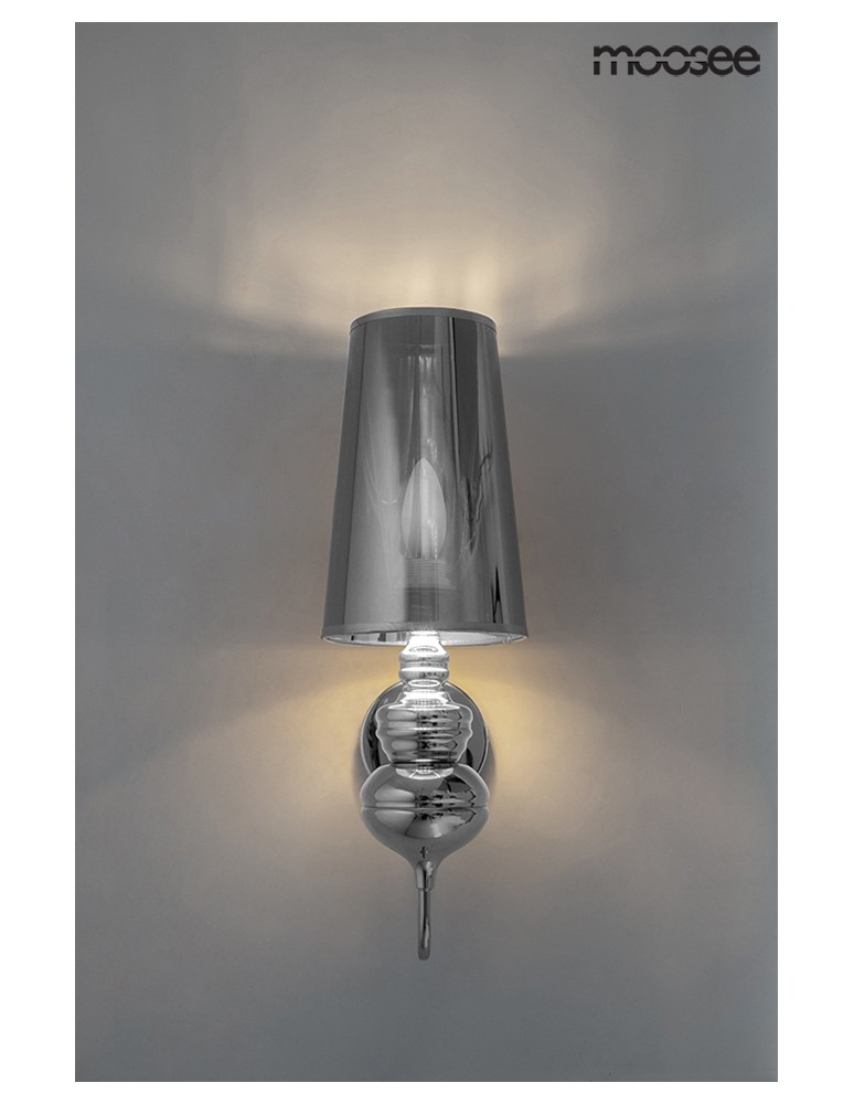Wall lamps - MOOSEE QUEEN 15 silver wall lamp (MSE010100226) - product kolory-swiatla.pl 5