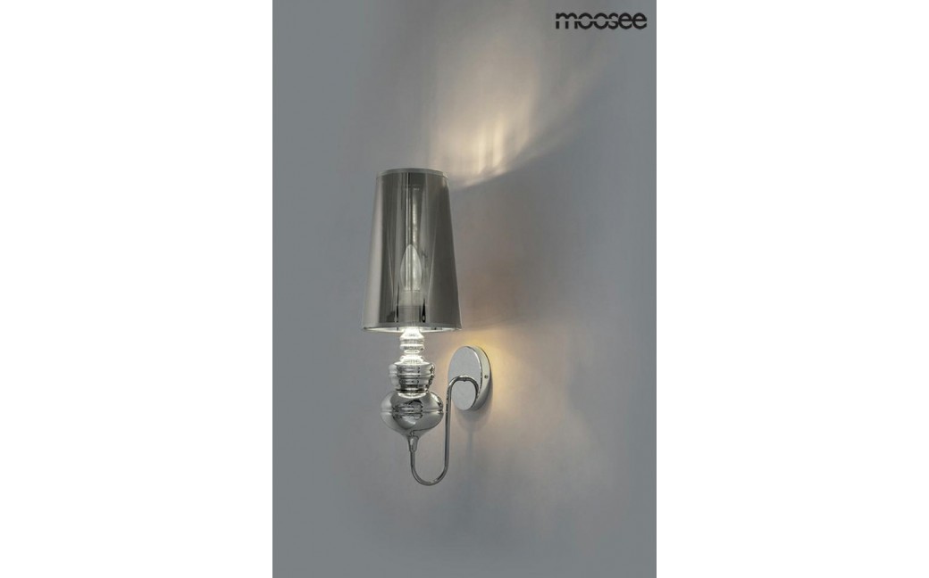 MOOSEE lampa ścienna QUEEN 15 srebrna (MSE010100226)