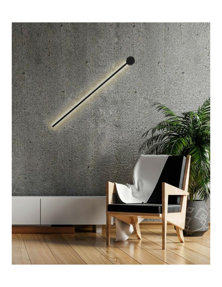 Designer wall lamps - MOOSEE wall lamp OMBRE 60 black (MSE010100243) - product kolory-swiatla.pl 6