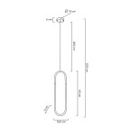 Single pendant lamps - MOOSEE PUZO S gold pendant lamp (MSE010100254) - product 9