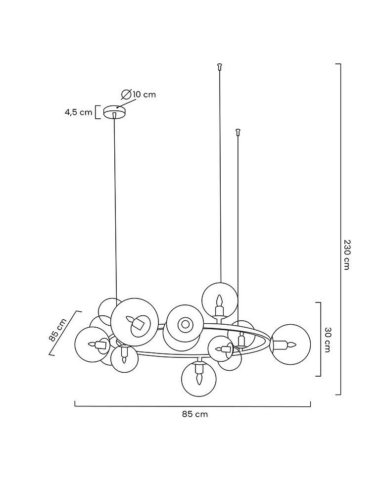 Pendant lamps - MOOSEE pendant lamp ALURE 85 black (MSE010100283) - product kolory-swiatla.pl 10