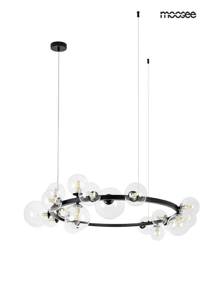 MOOSEE lampa wisząca ALURE 120 czarna (MSE010100284)