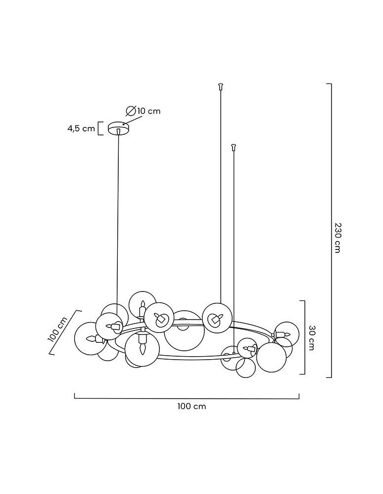 MOOSEE lampa wisząca ALURE 120 czarna (MSE010100284)