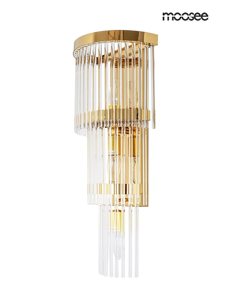 Glamour wall lamps - MOOSEE ESTRO gold wall lamp (MSE010100266) - product kolory-swiatla.pl 2