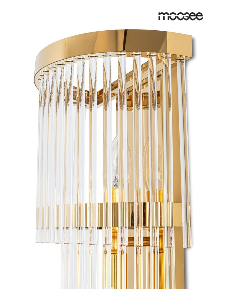 Glamour wall lamps - MOOSEE ESTRO gold wall lamp (MSE010100266) - product kolory-swiatla.pl 3