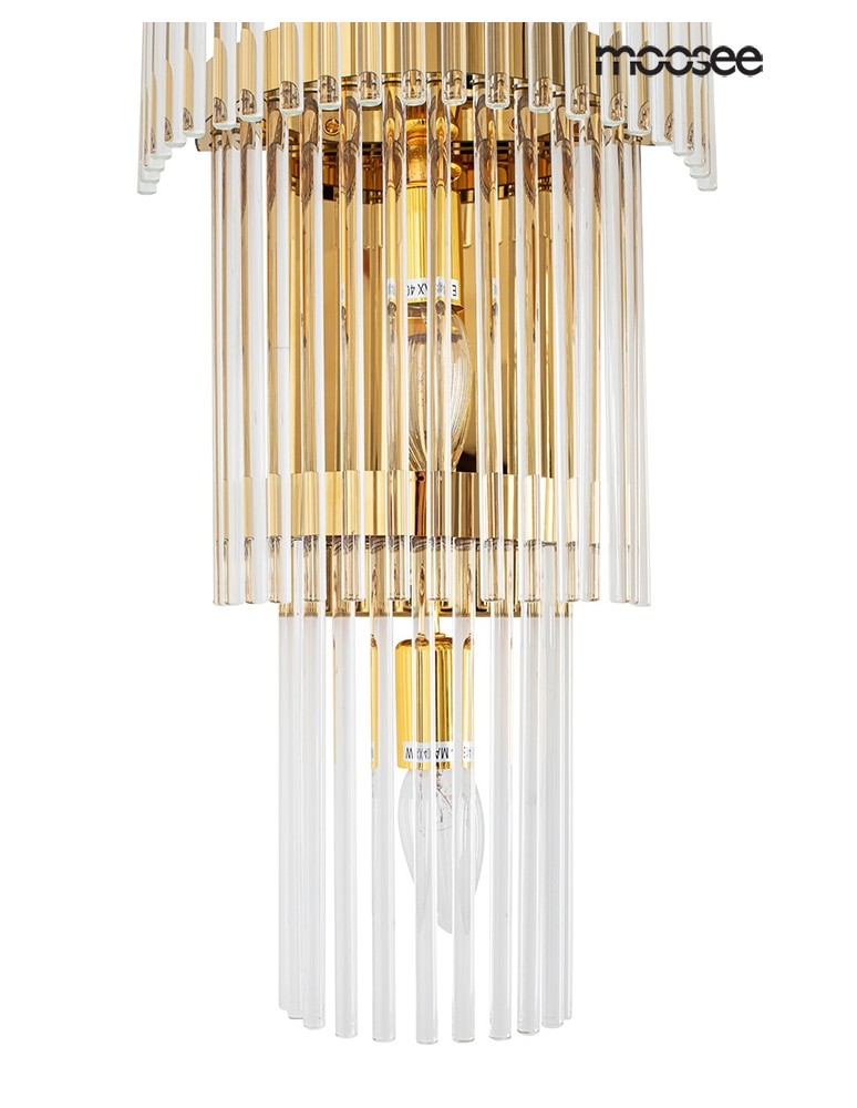 Glamour wall lamps - MOOSEE ESTRO gold wall lamp (MSE010100266) - product kolory-swiatla.pl 4