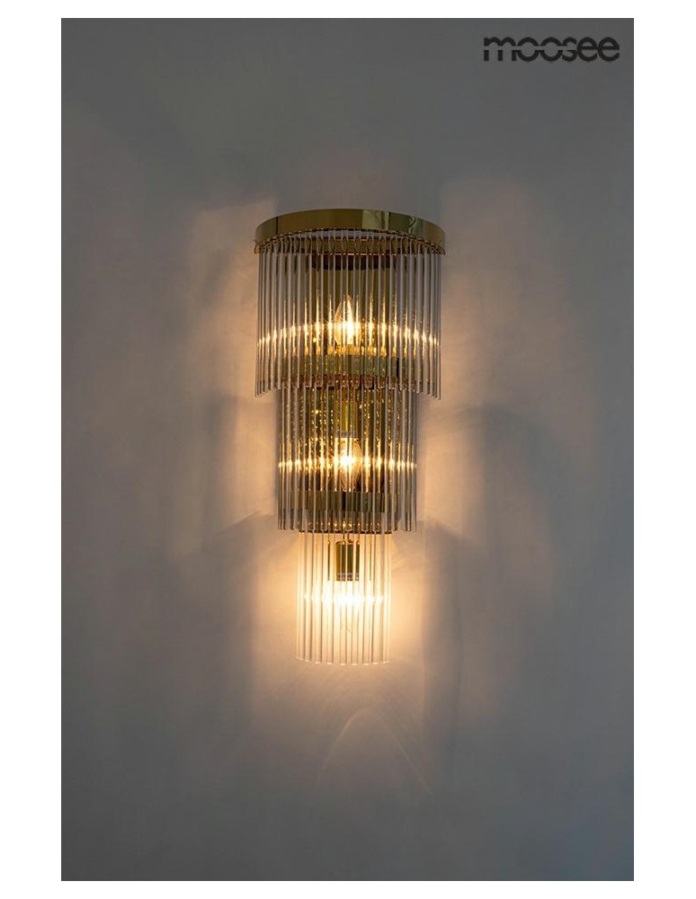 Glamour wall lamps - MOOSEE ESTRO gold wall lamp (MSE010100266) - product kolory-swiatla.pl 8