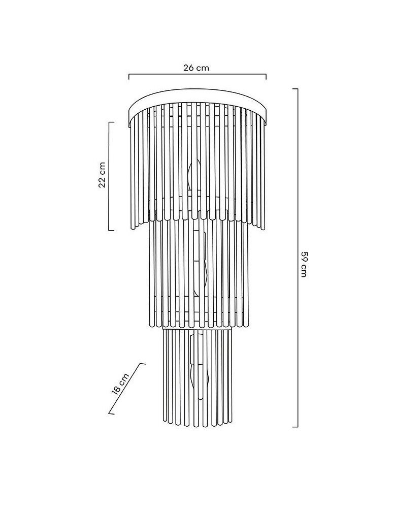 Glamour wall lamps - MOOSEE ESTRO gold wall lamp (MSE010100266) - product kolory-swiatla.pl 10