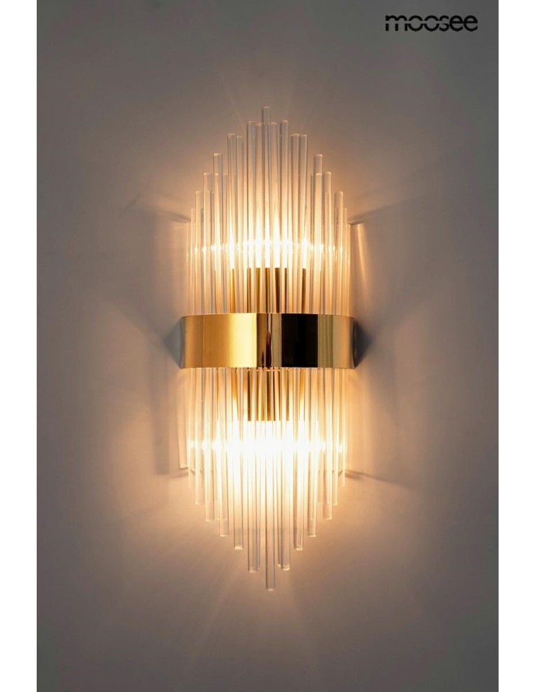 Glamour wall lamps - MOOSEE FLORENS S gold wall lamp (MSE010100357) - product kolory-swiatla.pl 2