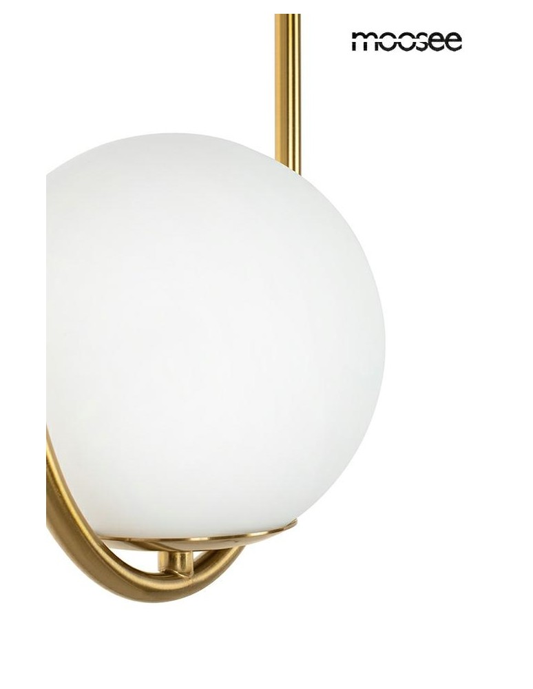 Pendant lamps spheres - MOOSEE AURELIA TWIN gold pendant lamp (MSE010100303) - product kolory-swiatla.pl 3