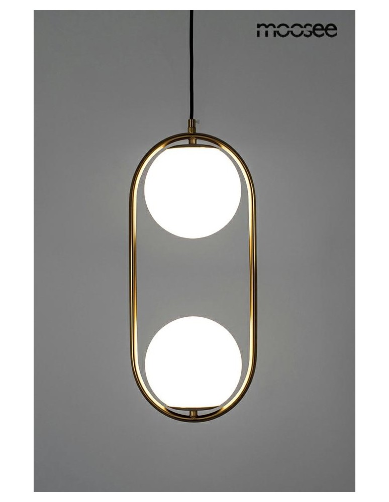 Pendant lamps spheres - MOOSEE AURELIA TWIN gold pendant lamp (MSE010100303) - product kolory-swiatla.pl 6