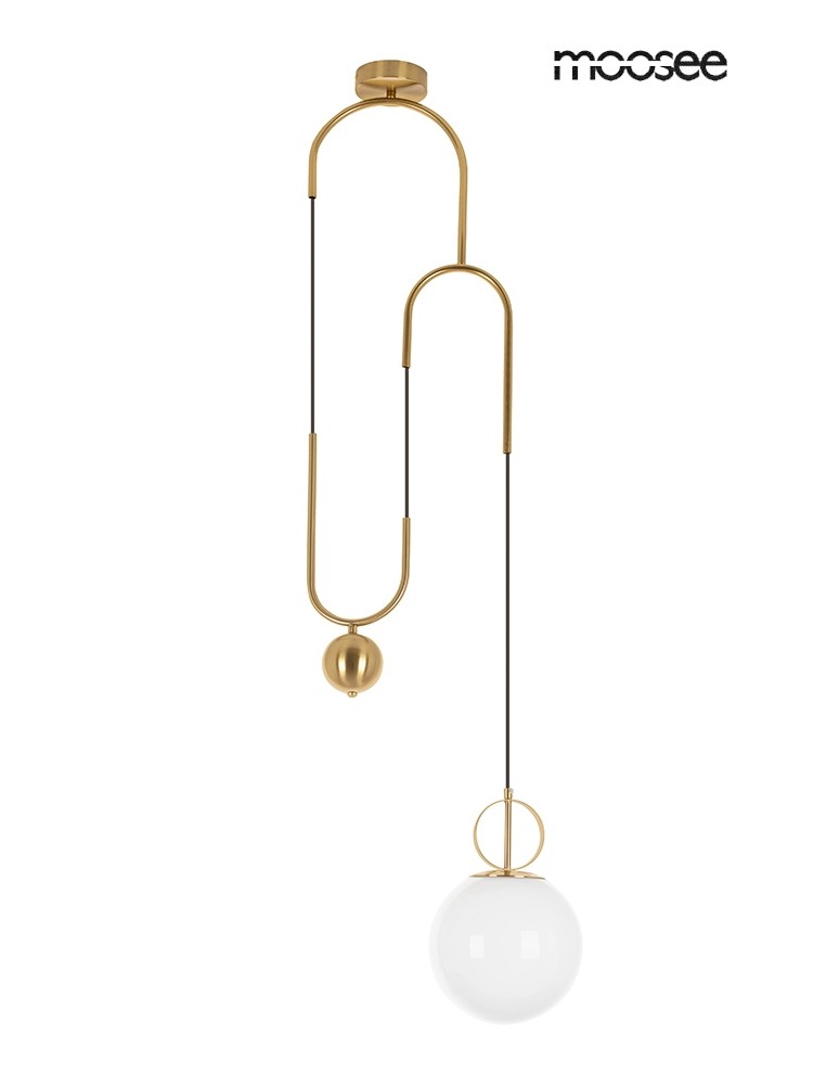Designer pendant lamps - MOOSEE LIFT gold pendant lamp (MSE010100310) - product kolory-swiatla.pl 1