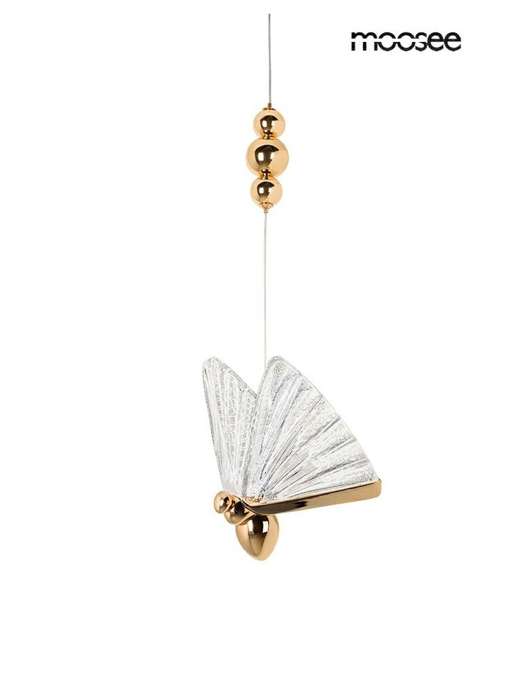 Designer pendant lamps - MOOSEE BUTTERFLY S gold pendant lamp (MSE010100321) - product kolory-swiatla.pl 1