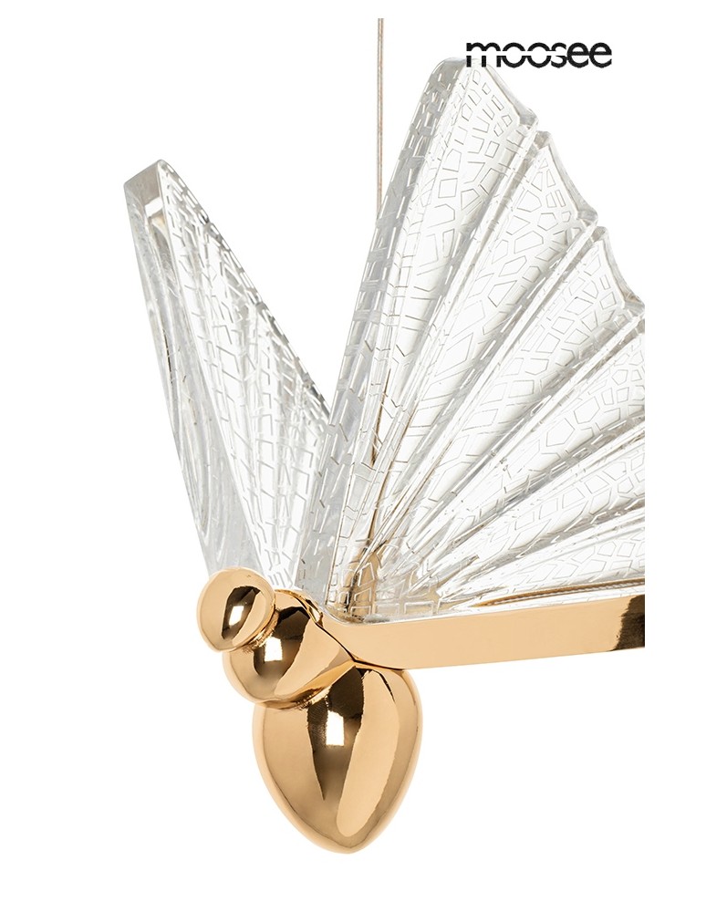 Designer pendant lamps - MOOSEE BUTTERFLY S gold pendant lamp (MSE010100321) - product kolory-swiatla.pl 2