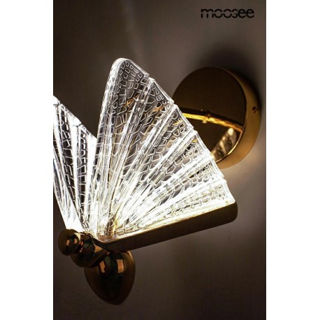 MOOSEE lampa ścienna BUTTERFLY S złota (MSE010100323)
