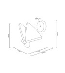 Designer wall lamps - MOOSEE BUTTERFLY S gold wall lamp (MSE010100323) - product 8