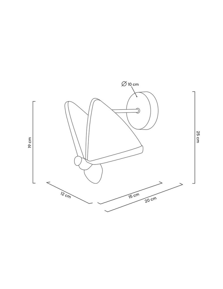 Designer wall lamps - MOOSEE BUTTERFLY S gold wall lamp (MSE010100323) - product kolory-swiatla.pl 8