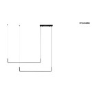 Pendant lamps over the island - MOOSEE SHAPE DUO 120 black pendant lamp (MSE010100329) - product 3