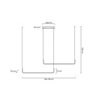 Pendant lamps over the island - MOOSEE SHAPE DUO 120 black pendant lamp (MSE010100329) - product 10