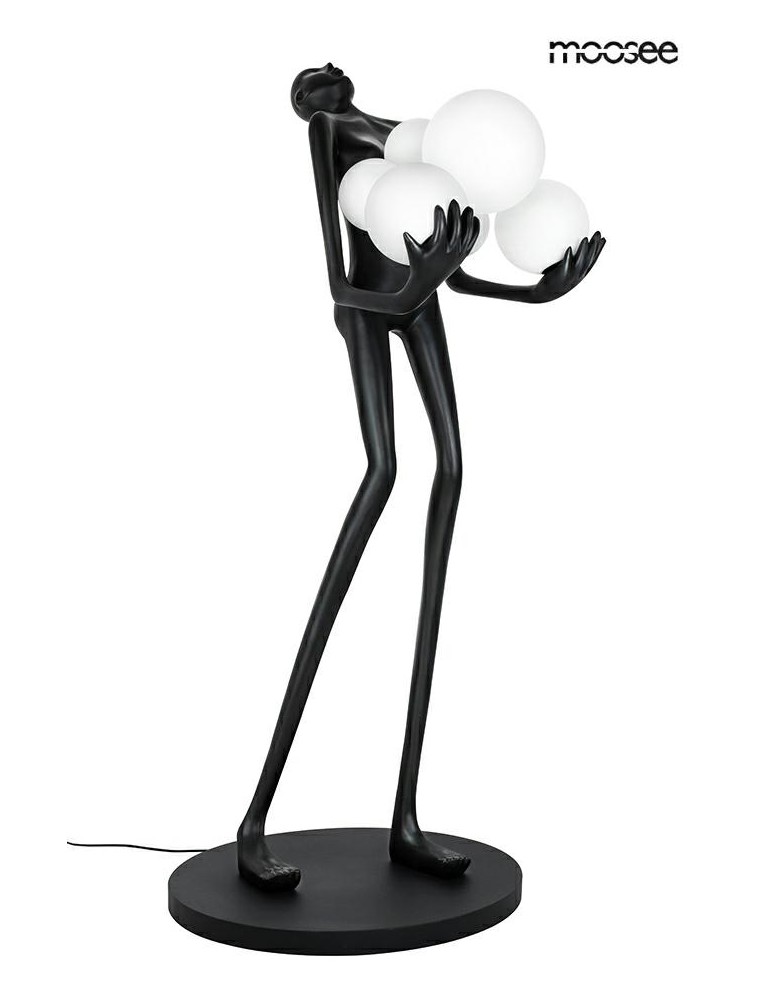Designer floor lamps - MOOSEE HUMAN floor lamp black (MSE010100326) - product kolory-swiatla.pl 1