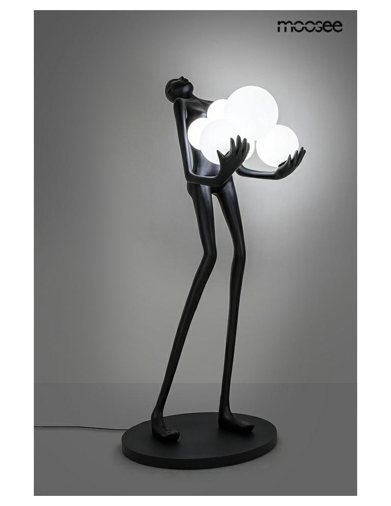 Designer floor lamps - MOOSEE HUMAN floor lamp black (MSE010100326) - product kolory-swiatla.pl 9
