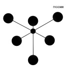 Designer wall lamps - MOOSEE SHADOW 6 wall lamp black (MSE010100356) - product 1