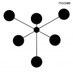 MOOSEE lampa ścienna SHADOW 6 czarna (MSE010100356)