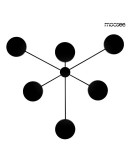 MOOSEE lampa ścienna SHADOW 6 czarna (MSE010100356)