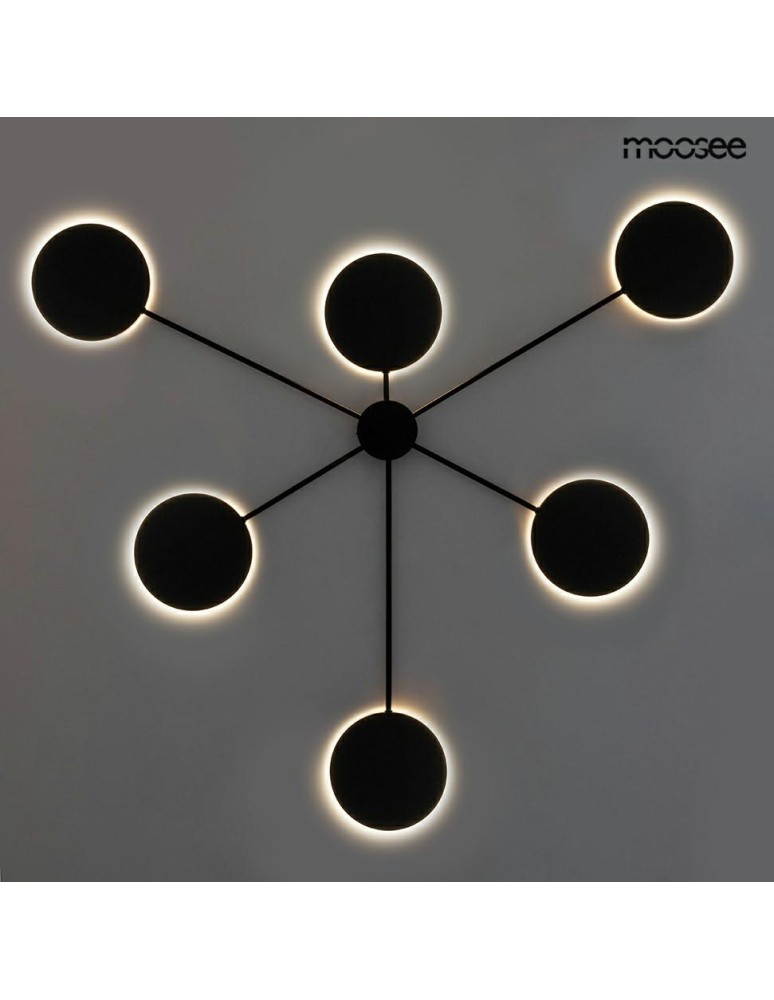 Designer wall lamps - MOOSEE SHADOW 6 wall lamp black (MSE010100356) - product kolory-swiatla.pl 6