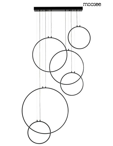 MOOSEE CIRCULO SIX pendant lamp black (MSE010100371)
