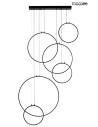 MOOSEE CIRCULO SIX pendant lamp black (MSE010100371)