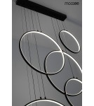 Pendant lamps circles - MOOSEE CIRCULO SIX pendant lamp black (MSE010100371) - product 3