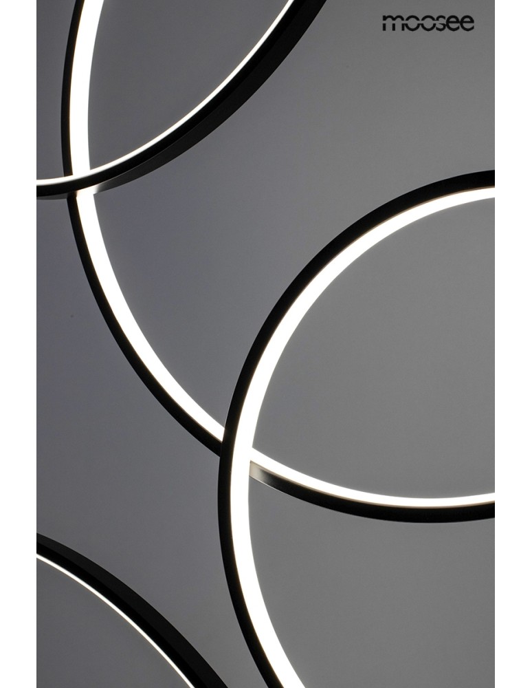 Pendant lamps circles - MOOSEE CIRCULO SIX pendant lamp black (MSE010100371) - product kolory-swiatla.pl 5