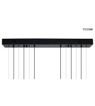 Pendant lamps circles - MOOSEE CIRCULO SIX pendant lamp black (MSE010100371) - product 8