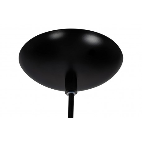 King Home Lampa wisząca HALM 20 czarna - szkło, metal (MD10563-1-200T.BLACK)