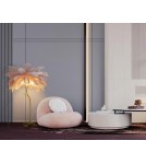 Floor lamps - King Home TIFFANY 175 floor lamp pink brass/natural feathers (JL0019.PINK) - product 12