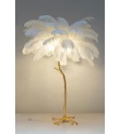 Floor lamps - King Home TIFFANY 175 floor lamp white brass/natural feathers (JL0019.WHITE) - product 9