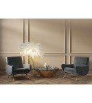 Floor lamps - King Home TIFFANY 175 floor lamp white brass/natural feathers (JL0019.WHITE) - product 10